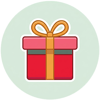 Gift box character