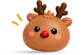 Reindeer squishy dumpling toy